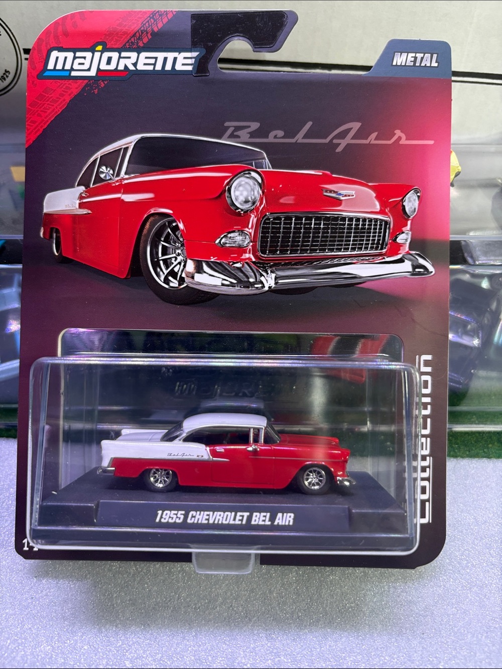 1955 Chevrolet Bel Air Toy Car - Red & White
